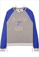 Vintage 90's Nhl Sweatshirt St Louis Blues Crewneck Blue,