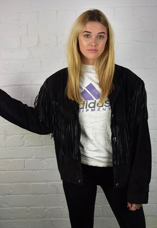 VINTAGE 80'S SUEDE FRINGE JACKET