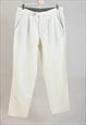 Vintage 90s HILTL linen trousers in white