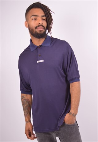 VINTAGE ARMANI POLO SHIRT NAVY BLUE