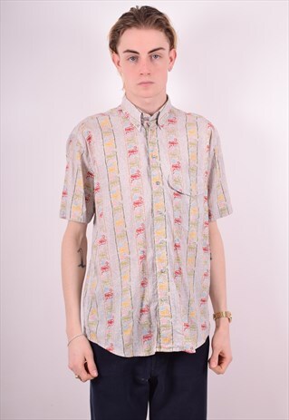 MENS VINTAGE SHIRT MEDIUM MULTI 90S
