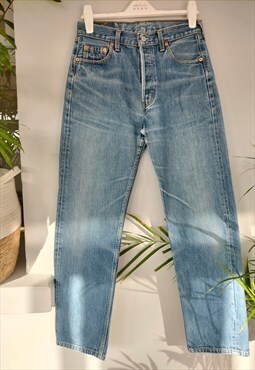 Vintage 90's Mid Blue Denim 501 Levi Jeans