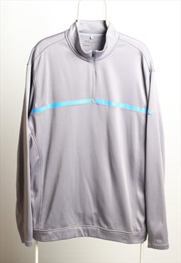 Vintage Nike Golf Logo 1/3 zip Sweatshirt Grey XL