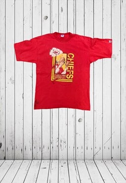 vintage red kansas chiefs1994  NFL Tshirt 