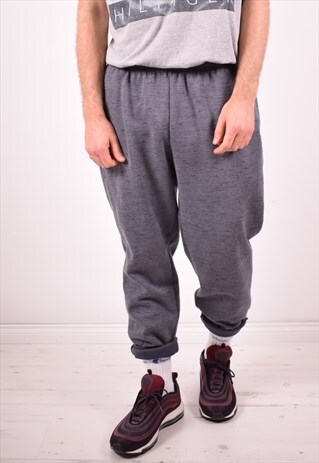 FILA MENS VINTAGE TRACKSUIT TROUSERS XL GREY 90S