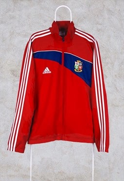 Adidas British Lions Rugby Track Jacket 2009 Red Large 
