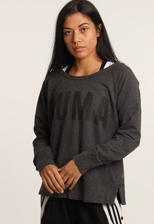 VINTAGE PUMA WIDE NECK PRINTED SWEATSHIRT