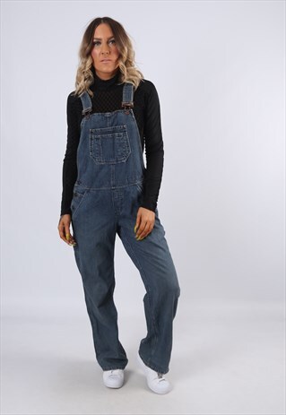 DENIM DUNGAREES OLD NAVY VINTAGE STRAIGHT LEG UK 12 (A5A)