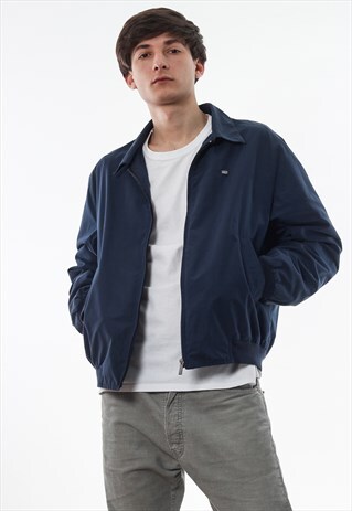 VINTAGE LACOSTE HARRINGTON 90S NAVY BLUE