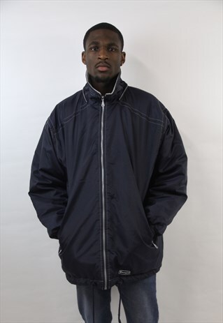 VINTAGE CHAMPION 90'S NAVY SPORTS JACKET