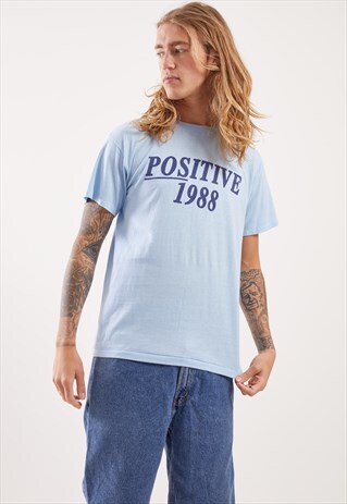 VINTAGE POSITIVE 1988 GRAPHIC T-SHIRT