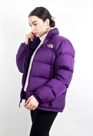 90'S RARE RETRO PURPLE PUFFER JACKET