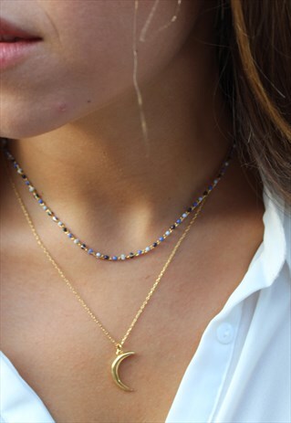 GOLD MOON NECKLACE