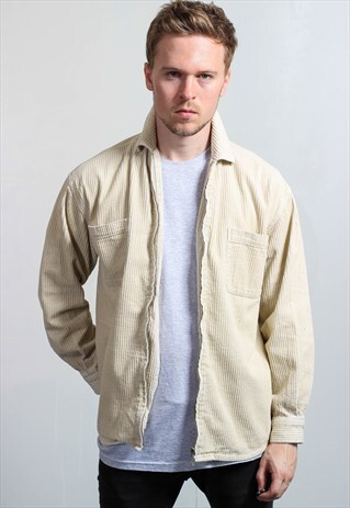 VINTAGE CORDUROY ZIP SHIRT