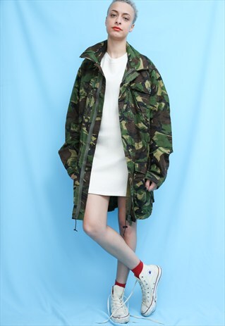 VINTAGE CAMO ARMY MILITARY JACKET