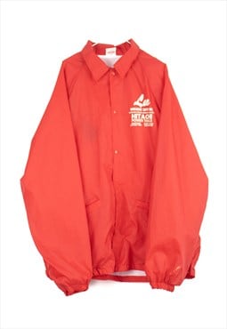 Vintage Lee Hitachi Supply Jacket in Orange XL