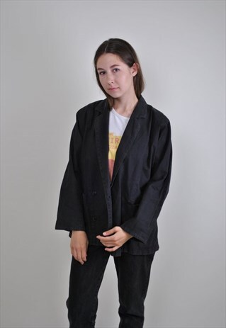 VINTAGE BLACK CASUAL BLAZER