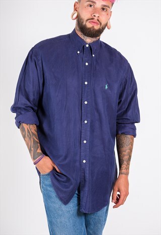 VINTAGE 80S CLASSIC POLO RALPH LAUREN SHIRT/ S7282