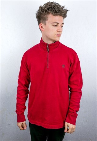 VINTAGE TIMBERLAND 1/4 ZIP SWEATSHIRT