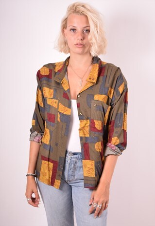 WOMENS VINTAGE SHIRT XL MULTI 90S