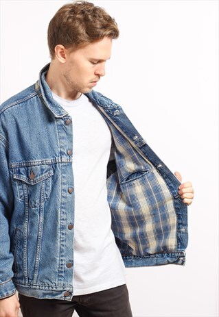 VINTAGE LEVIS BLANKET LINED DENIM JACKET