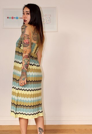 GLITTER WOOL KNITTED DRESS