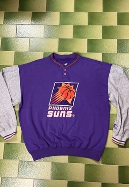 Vintage 90s NBA Phoenix Suns Sweatshirt Two Buttons