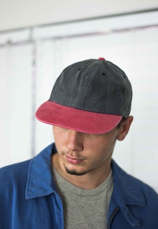 VINTAGE BASEBALL CAP COLOR BLOCK DENIM 90S X 2.7
