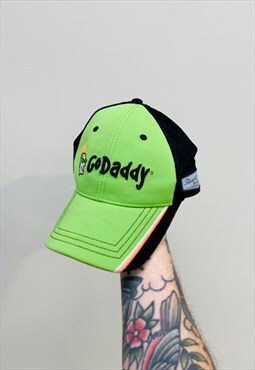 Vintage NASCAR Go Daddy Embroidered Hat Cap