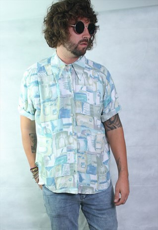VINTAGE CRAZY PATTERN OVERSIZED FESTIVAL SHIRT