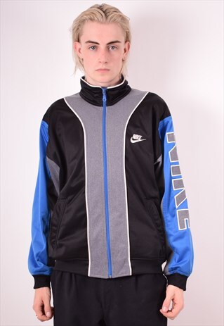 NIKE MENS VINTAGE TRACKSUIT TOP JACKET MEDIUM MULTI 90S