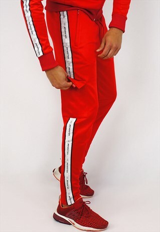 STRUCTURE RED TRACKSUIT BOTTOM