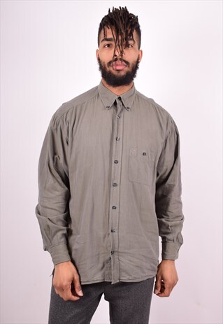 CAMEL MENS VINTAGE SHIRT MEDIUM KHAKI 90'S