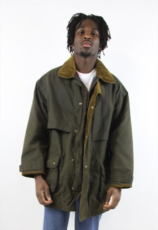 VINTAGE KHAKI HEAVY WAX JACKET