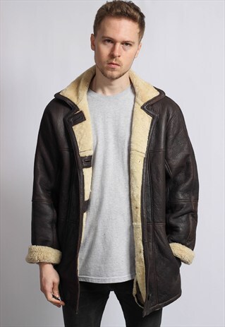 VINTAGE LEATHER SHEEPSKIN JACKET