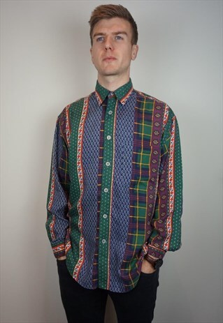 PURE SILK PATTERNED SHIRT