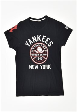 Vintage Majestic Yankees T-Shirt Top Black