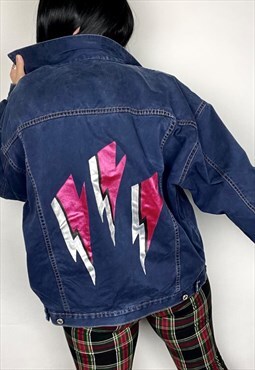 ALADDIN SANE - Reworked Hand Painted Vintage Jacket