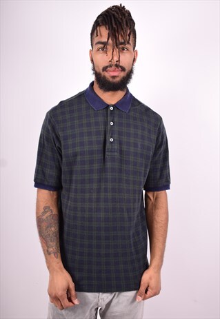POLO RALPH LAUREN MENS VINTAGE POLO SHIRT MEDIUM MULTI CHECK