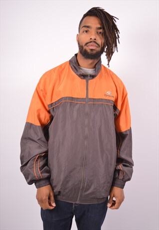 VINTAGE TRACKSUIT TOP JACKET GREY