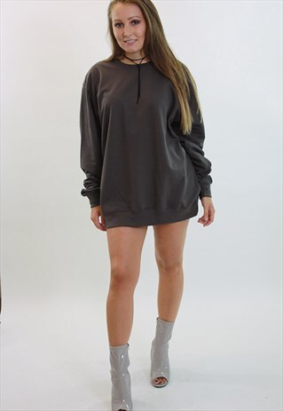 OVERSIZED STEEL SWEATER DRESS