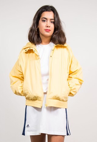 VINTAGE 80'S YELLOW ADIDAS CASUALL JACKET
