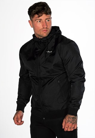 54 FLORAL CORE STROM WINDBREAKER - BLACK