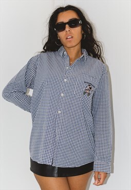 Vintage 90s Donaldson x Disney Embroidered Checked Shirt