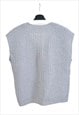 VINTAGE 90S HANDMADE KNITWEAR IN GREY