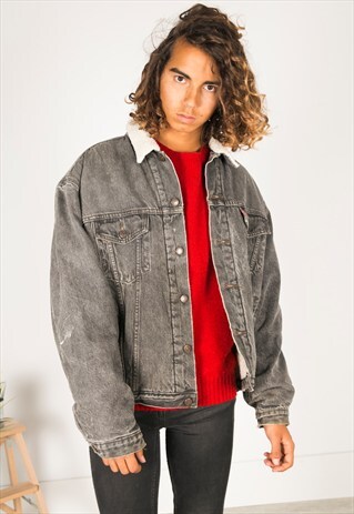 VINTAGE 80S LEVIS WINTER SHEEPSKIN JACKET / R1200C802