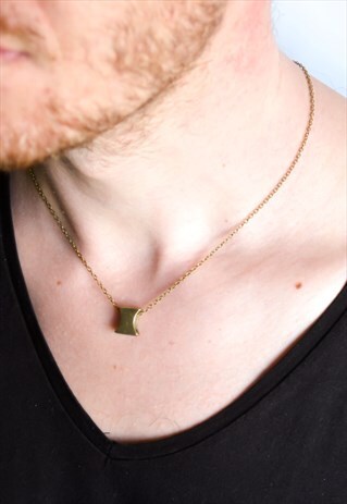 BRONZE TONE BEAD CHAIN NECKLACE FOR MEN