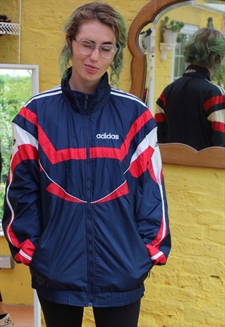 UNISEX VINTAGE 90'S ADIDAS SHELL WINDBREAKER JACKET SIZE M/L