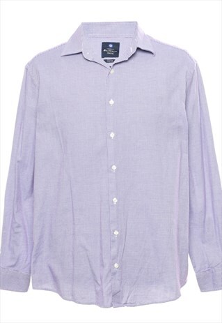 VINTAGE BEN SHERMAN DOGTOOTH CHECKED SHIRT - XL