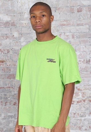 VINTAGE MISSONI LOGO T-SHIRT GREEN